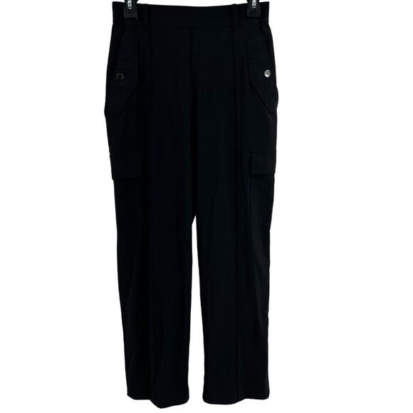 Athleta Vienna Cargo Pant 4 Black Travel Vacation Lightweight Packable - Picture 1 of 7